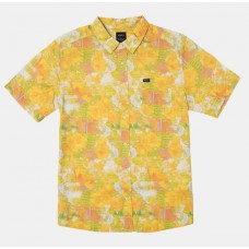 Camisa Manga Corta RVCA Spy Spectra Amarilla
